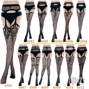 Fishnet Stockings Lingerie Belt Open Crotch Tight Women Wear