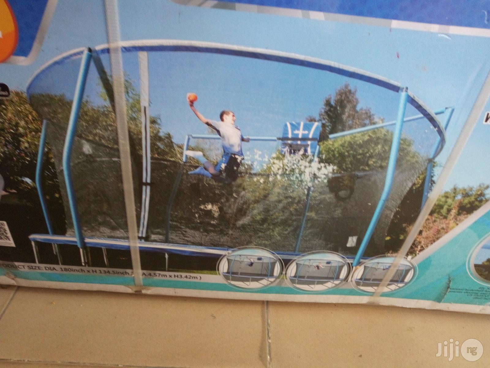 15fit Bouncing Castle With Basketball Ball Post Inside