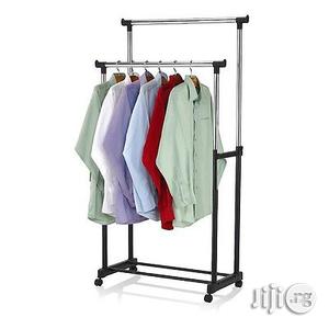 Double Bar Adjustable Cloth Rack