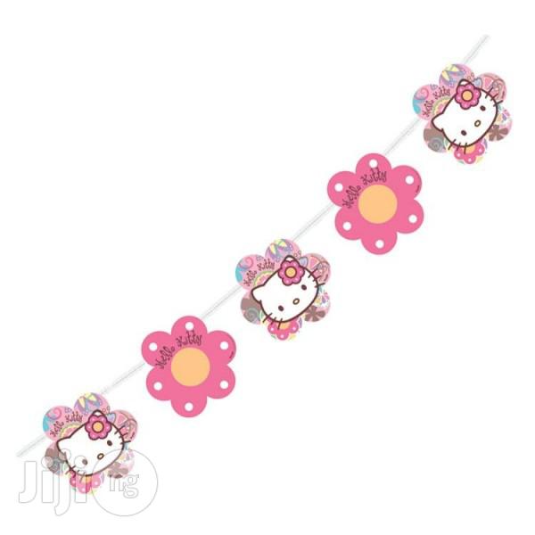 Hello Kitty Flower Shaped Banner