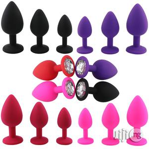 Safe Butt Plug With Crystal Detachable Jewelry Anal Plug