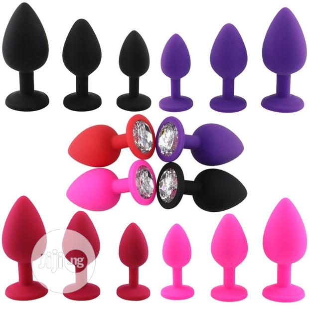 amazon sex toy review Safe Butt Plug With Crystal Detachable Jewelry Anal Plug for sale