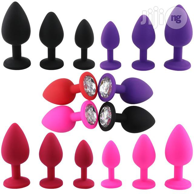 Safe Butt Plug With Crystal Detachable Jewelry Anal Plug
