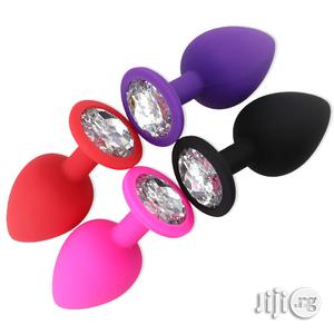 Safe Butt Plug With Crystal Detachable Jewelry Anal Plug