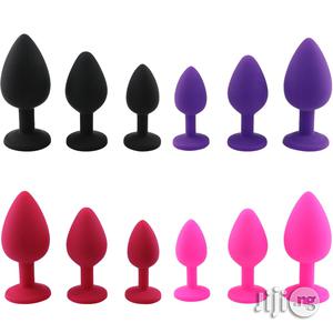 Safe Butt Plug With Crystal Detachable Jewelry Anal Plug