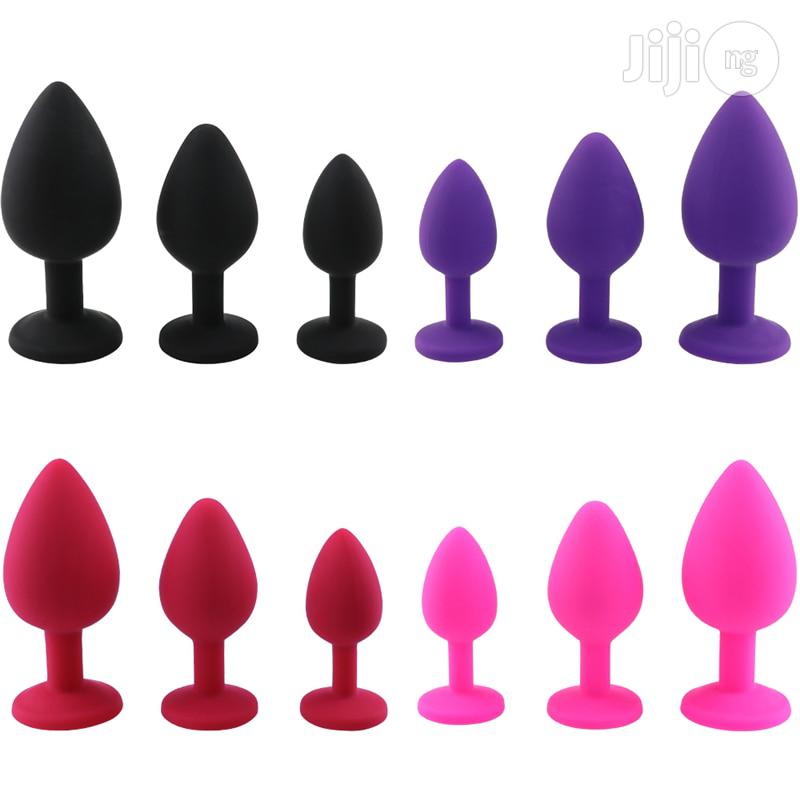 Safe Butt Plug With Crystal Detachable Jewelry Anal Plug