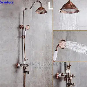 England Standard Gold Anti Rust Standing Shower Mixer Tap