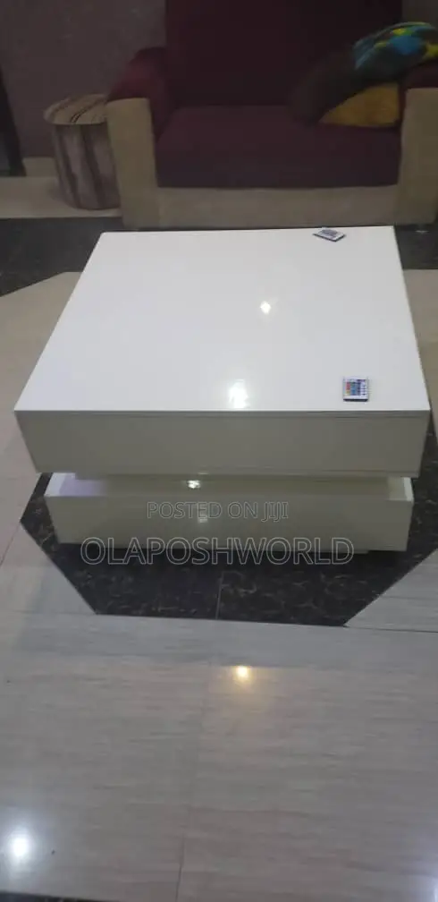 Center Table With LED Lighting