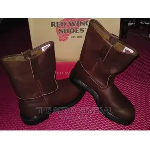 Red Wings Workers Safety Boot - Brown