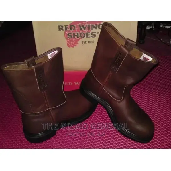Red Wings Workers Safety Boot - Brown