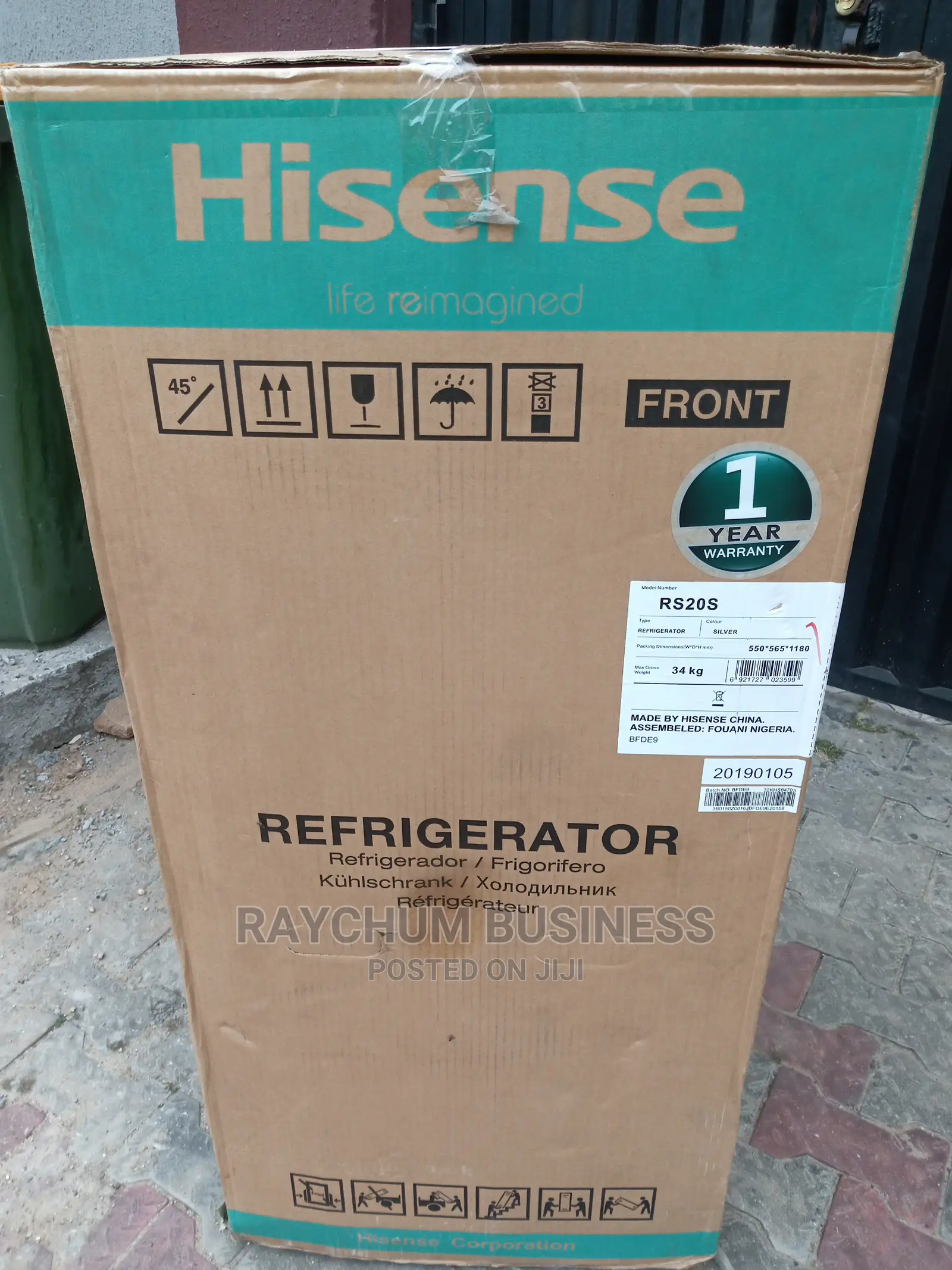 Hisense Refrigerator Rs20s 150liters