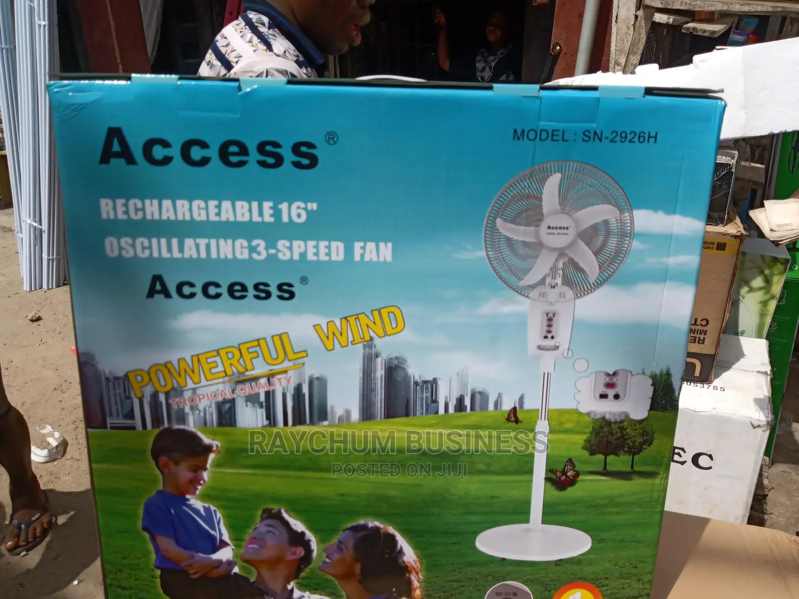 Access Rechargeable Fan 16inches