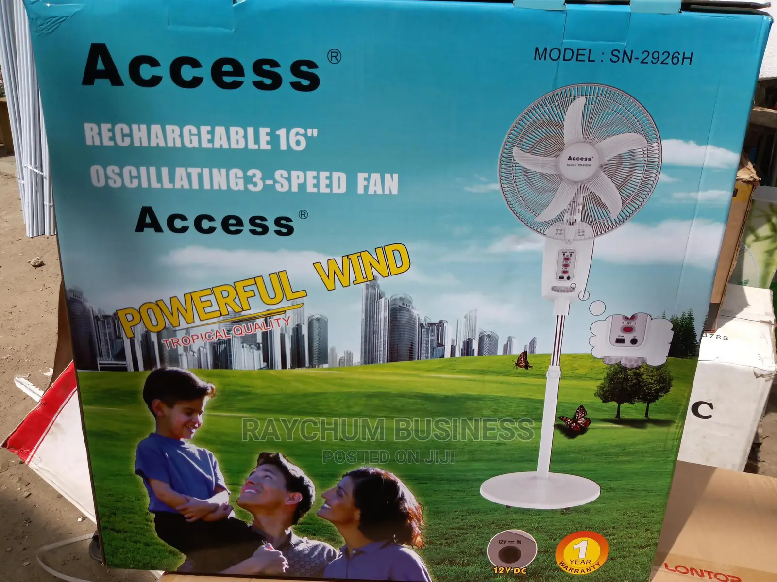Access Rechargeable Fan 16inches