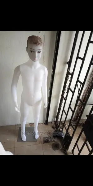 Male Pure White Kid Complete Body Display Mannequin