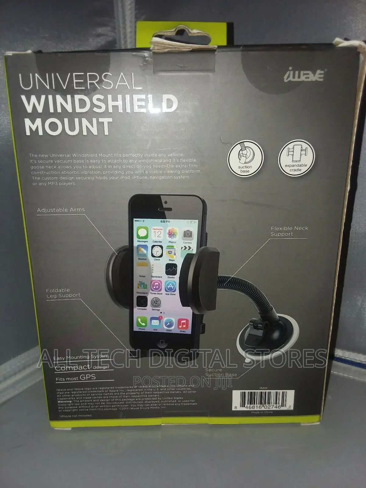 Universal Windshield Mount Phone Holder
