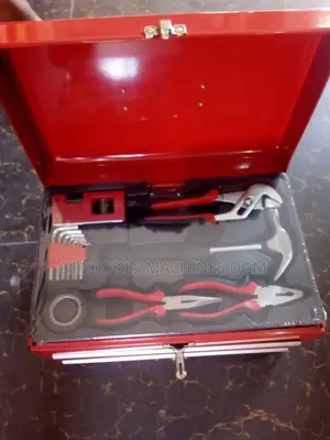 2 Drawer Portable Metal Toolbox Set