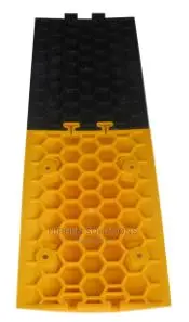 Yellow And Black Plastic Speed Bump