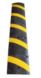 Yellow Strips Rubber Speed Bump