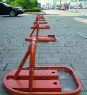 Orange Steel Car Parking Blocker