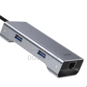 Baseus Square Desktype C Multi-Functional Hub Usb 3.0 *2RJ45
