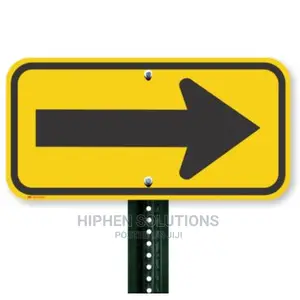 Aluminum Road Safety Traffic Arrow Sign With High Reflective Films