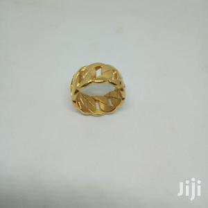 Men's Cuban Fashion Ring - Gold
