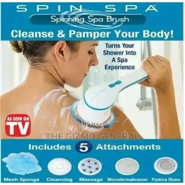 Universal Chef Spin Spa Multifunction Body Bath Spinning Brush