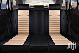 Quality Cream And Black Leather Car Seat Covers