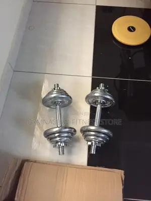 Pair of 10kg Dumbbell Chrome