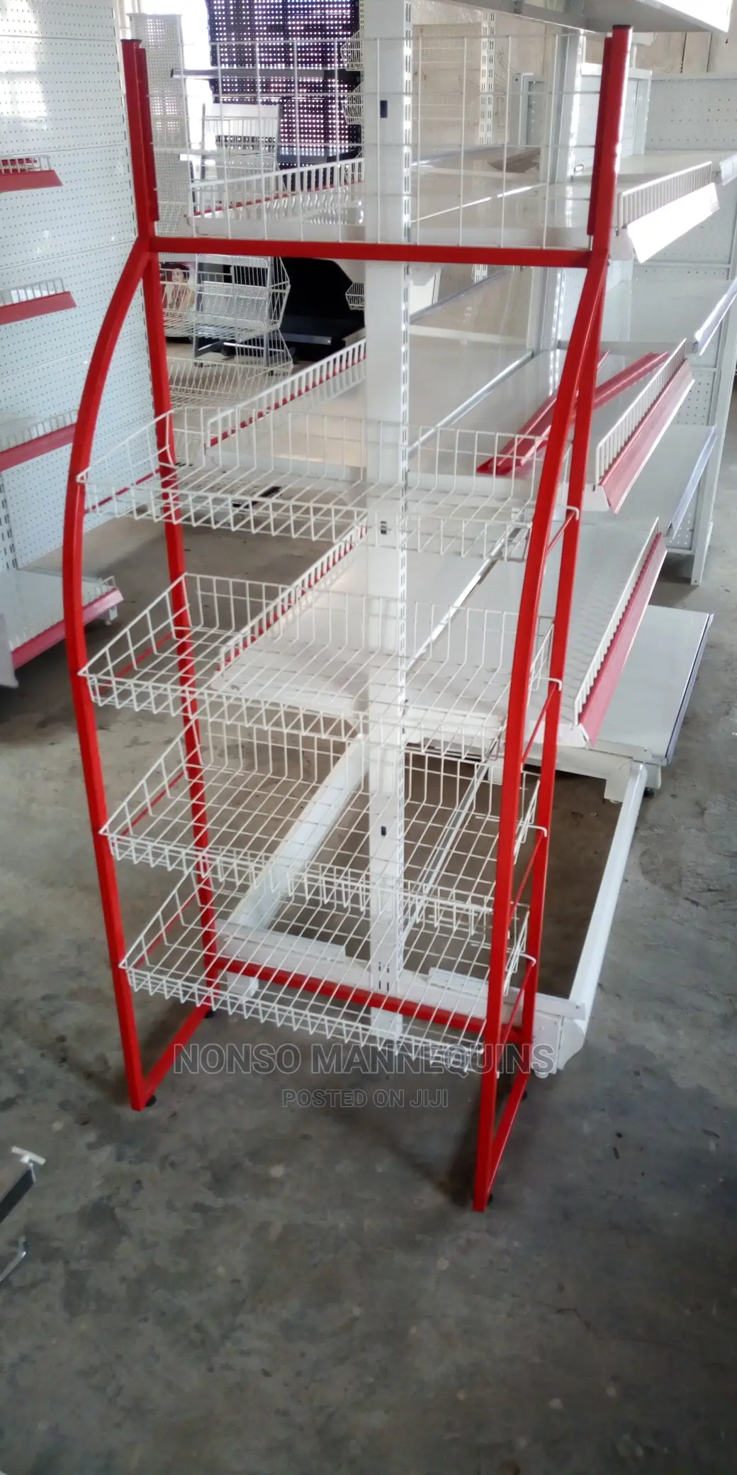 Red and White Basket