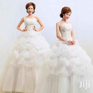 Lace Flower Beading Crystal Wedding Dresses