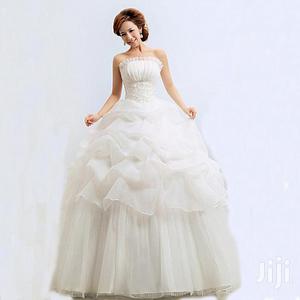 Lace Flower Beading Crystal Wedding Dresses