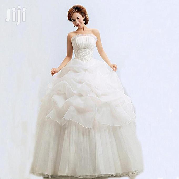 Lace Flower Beading Crystal Wedding Dresses