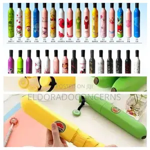 Trendy Bottle and Banana Umbrellas