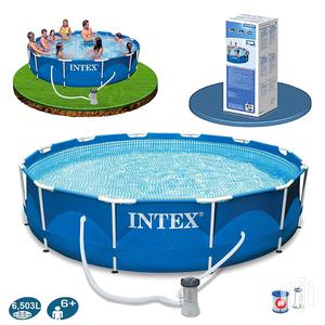 Intex 28212UK Metal Frame Pool Set, Blue, 12 Ft X 30-Inch