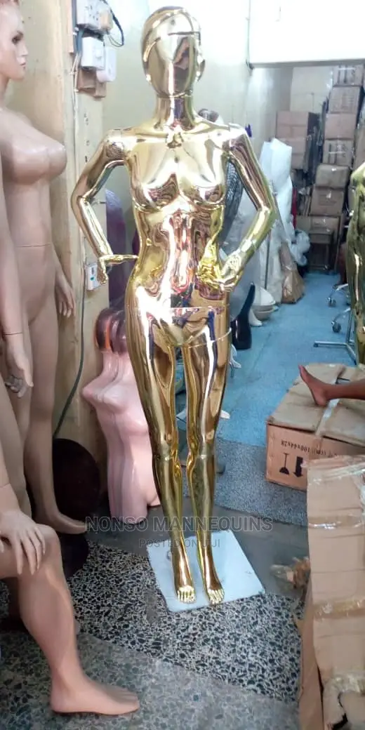 Female Gold Faceless Mannequin