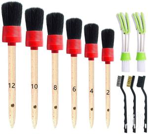 USA ONEST 11 Pieces Auto Detailing Brush Set for Cleaning