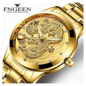 Golden Dragon Men Luxury Quartz Watch