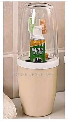 Toothpaste Toothbrush Holder With Transparent Cup