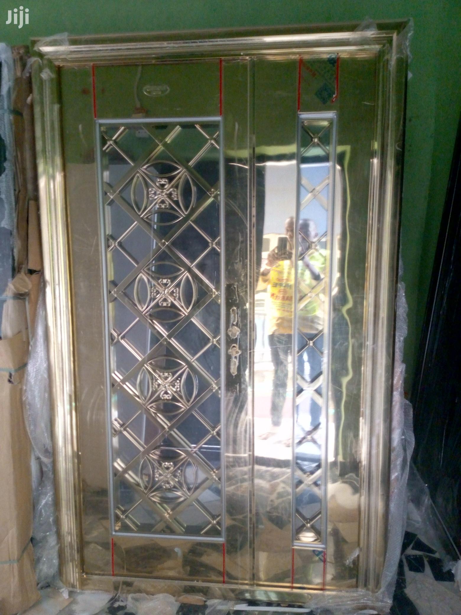 Rose Gold Glass Door