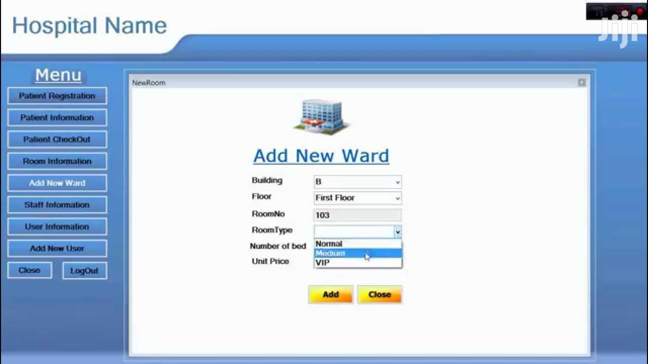 Hospital Management Software System