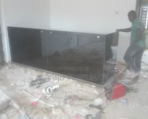 Stainless Steel Black Glass
