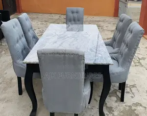 Marbled Top 6 Dinning Set