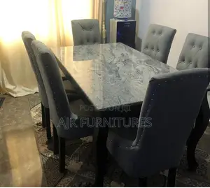 Marbled Top 6 Dinning Set