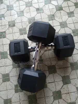 Pair Of 7.5kg Hex Dumbbell U456