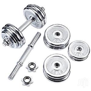 Adjustable 20kg Dumbbell Set- Silver