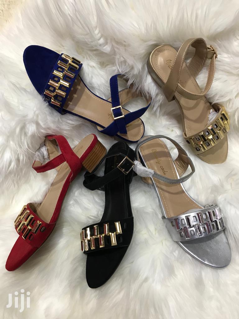 Classic Low Heel Sandals.