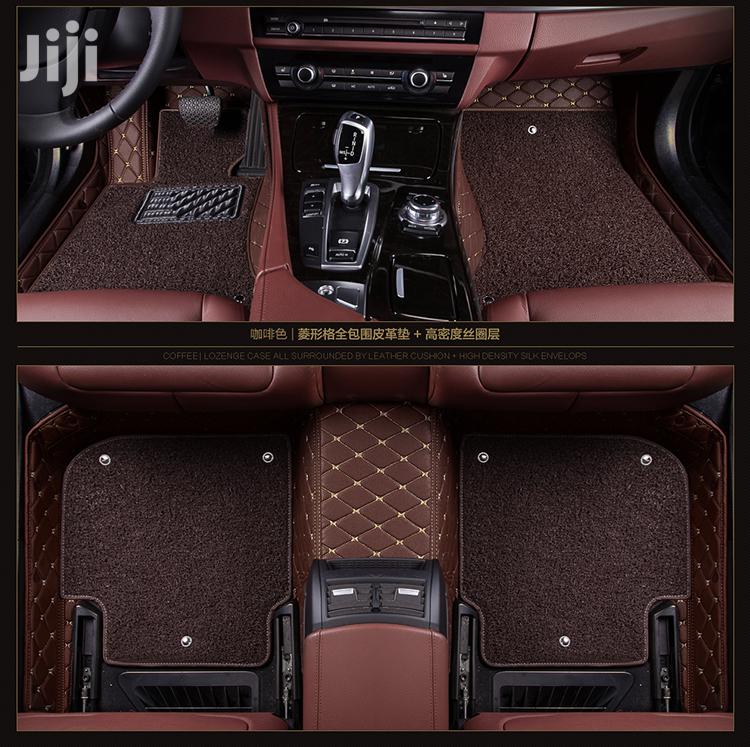 Fully Surrounded Customize Leather Floor Mat.