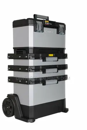STANLEY Mobile Tool Box Chest Work Trolley 4 In 1