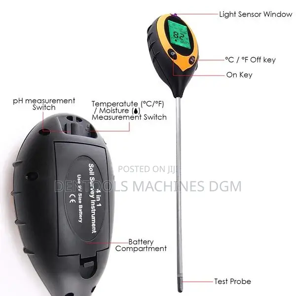 4 In 1 Soil Moisture Meter Tester